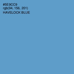 #5E9CC9 - Havelock Blue Color Image